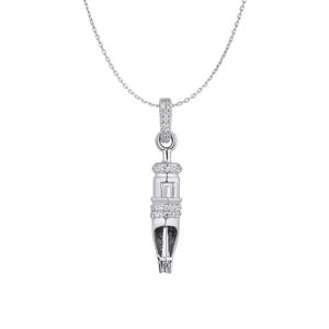 Tattoo Nadel Anhänger. 925 Sterling Silber 5A CZ. Tattoo Anhänger Tattoo Nadel Lagerung Tattoo Maschine Anhänger Tattoo Schmuck