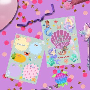Cartes d'invitation sirènes