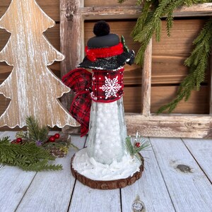 Salt Shaker Snowman, Frosty, Winter, Christmas, Holly, Repurpose ...
