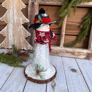 Salt Shaker Snowman, Frosty, Winter, Christmas, Holly, Repurpose ...
