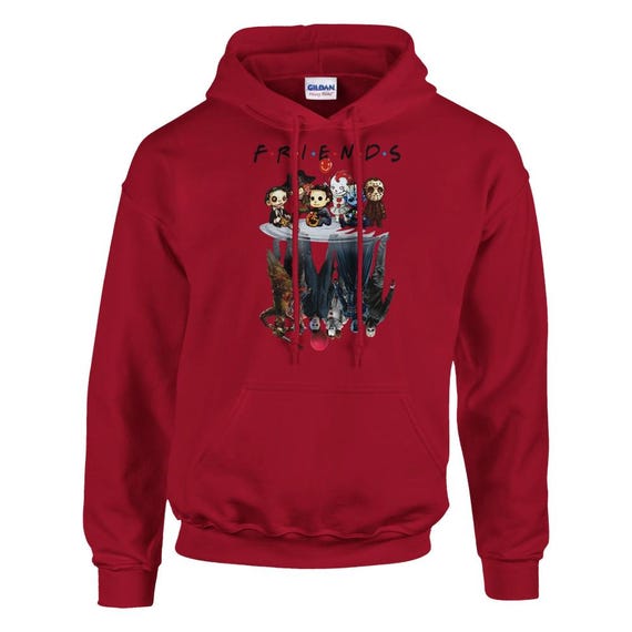 Red friends hoodie sales