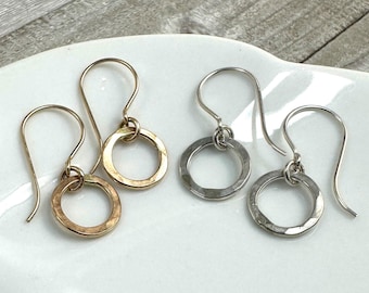 Dainty Earrings, Minimalist Jewelry, Lightweight Everyday Earrings, Simple Modern Style