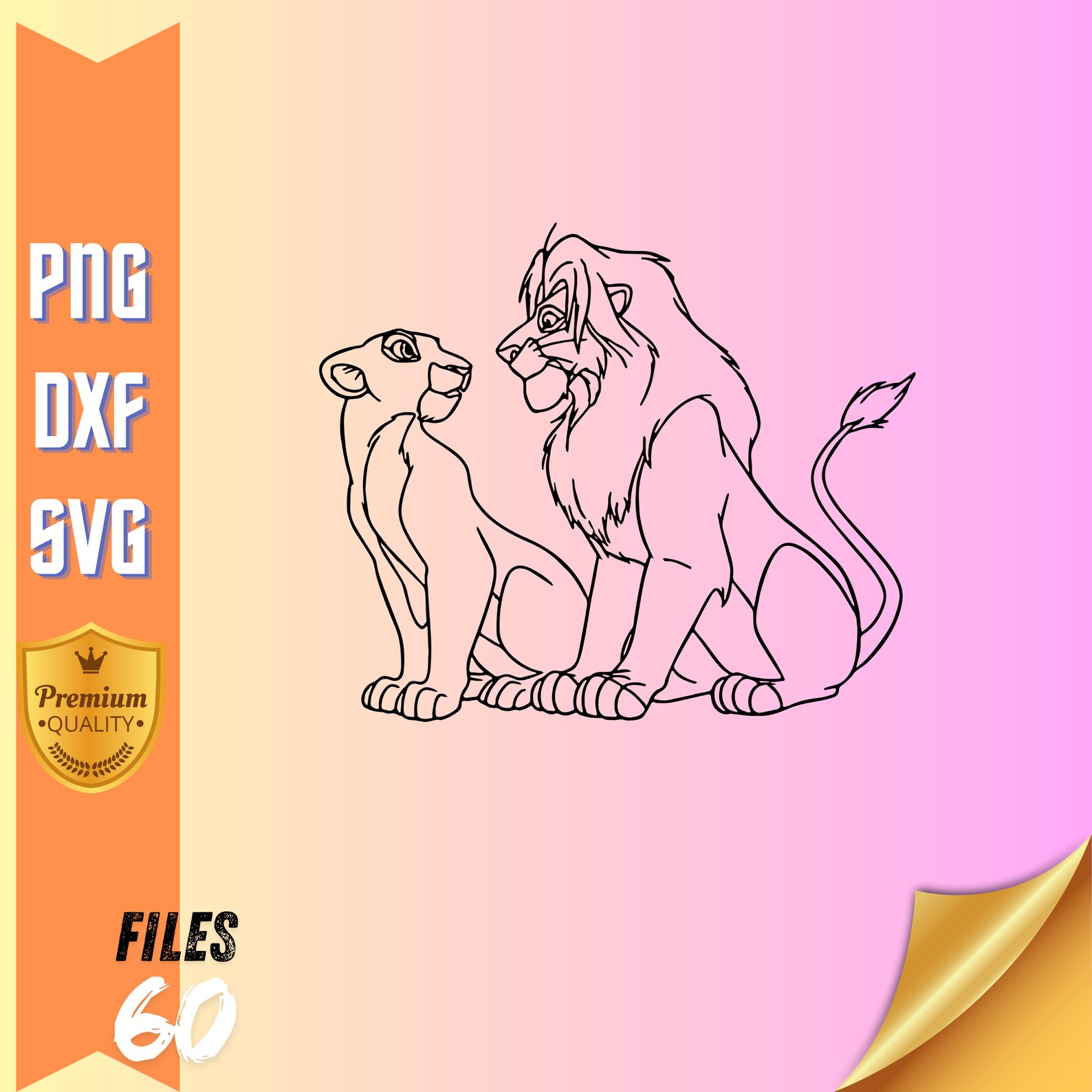 Lion King Silhouette Svg Bundle,lion King Png, Cricut Files,lion King ...