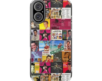 Elvis Presley collagealbums en films magnetisch transparant hoesje