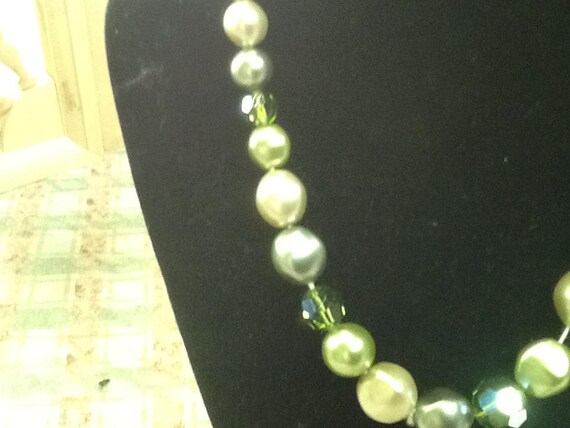 OLIVE GREEN CHOKER vintage - image 2