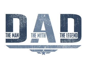 Dad The Man The Myth The Legend SVG PNG #Dadlife Dad svg, Funny svg, Dad png, Father's Day svg, Cut File for Cricut Sublimation Distressed