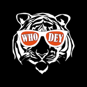 Who Dey Tiger Svg Png , Who Dey Svg , Tiger Svg , Tiger Clipart , Bengals Svg , Cricut Svg , Digital Download , Instant Download
