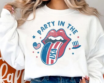 Retro Party in den USA PNG USA Flagge Groovy Amerika Retro Tunnelzug Lustiger 4