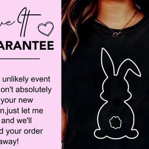 Easter Bunny Outline SVG Bundle, Bunny Silhouette Shape Set, Rabbit ...