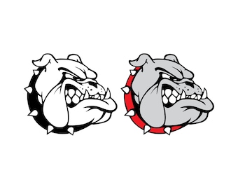 Bulldog Mascot SVG - Png - Eps - Dxf| Bulldog Svg| Bulldog Clip Art | Bulldog Head | Bulldog Mom Svg| Bulldog Png | Instant Download