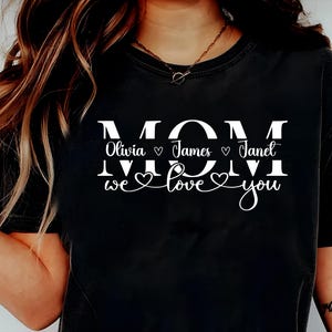 Mom SVG, Mother's Day Gift SVG, Mom Split Name Frame Svg, Mom Cut File, Mom Outline, Mom Shirt Png, Mom Monogram Cricut Dxf Instant Download