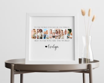 Grandpa Photo Collage, Personalized Grandpa, Digital Photo Prints, Gramps Photo Collage, Fathers Day Gift, Gifts for Him, Birthday Gift