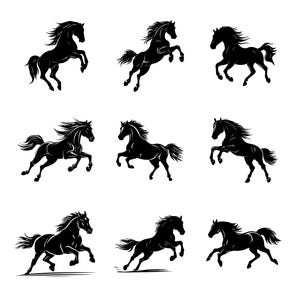 Horse svg, Horse head svg, Horse Silhouette, Horse Heart Svg, Horseshoe SVG, Animal Svg, riding svg, cutting files for cricut silhouette dxf