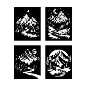 Winter Christmas Scene SVG, Winter Scene SVG, Magical Christmas Scene, Santa Reindeer SVG, Christmas Svg Bundle, Deer Svg, pine Tree Svg dxf