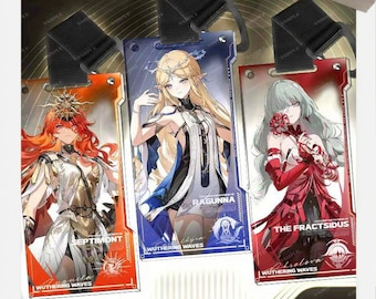 Wuthering Waves Acrylic Pass Charm Set, Augusta, Phrolova, Jinhsi, Cartethyia,Shorekeeper Charm, Gift for WuWa Players
