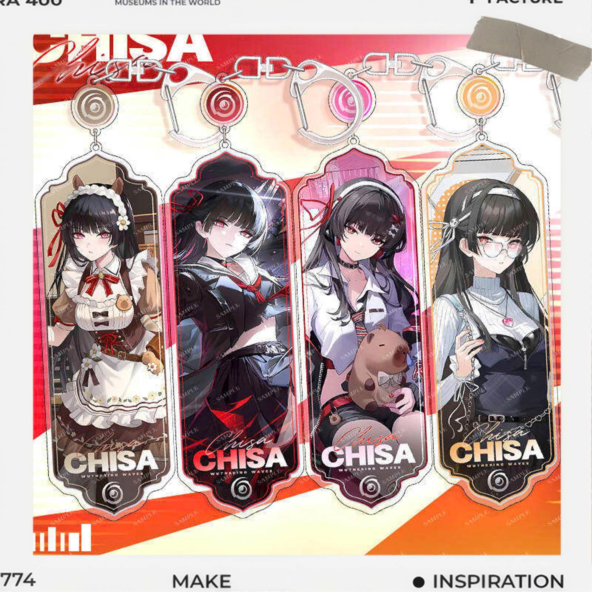 Wuthering Waves CHISA Collab 9cm Acrylic Keychain, Chisa Anime