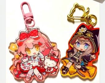 Arknights Chibi Keychain Goldenglow Pepe Acrylic Charm Ita Bag Fan Merch