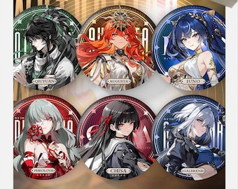 Wuthering Waves All Character 75mm Badge, Augusta, Phrolova, Chisa,  Shorekeeper, Cartethyia, Jinhsi, Gift for WuWa Players
