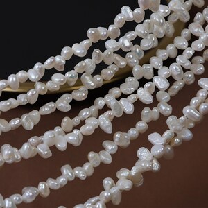 4 mm kleine Panax notoginseng dubbelzijdig licht natuurlijke zoetwaterparel barok speciaal gevormde DIY sleutelbeenketting sieraden materiaal