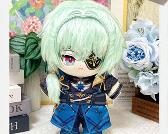Honkai Star Rail Anaxa 20cm Printed Plush Doll, HSR Dress-Up Cotton Plushie Gift