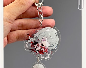 Wuthering Waves Acrylic Charm 5.5cm Ita Bag Charm,18 Characters Including Cartethyia, Phrolova,Cantarella,Gift for WuWa Players