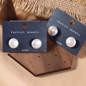 A variety of baroque natural pearl stud earrings niche simple S925 sterling silver needle anti-allergic factory jewelry wholesale