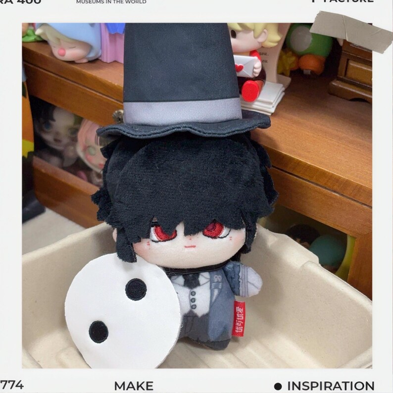 Red Ripper Doll Identity V 10cm Ripper Jack Cotton Doll, Detachable Mask With Hat, Fan ...