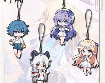 Wuthering Waves Mini Acrylic Phone Charm - Brant, Zanni, Cantarella & Cartethyia Fan-Made Gift