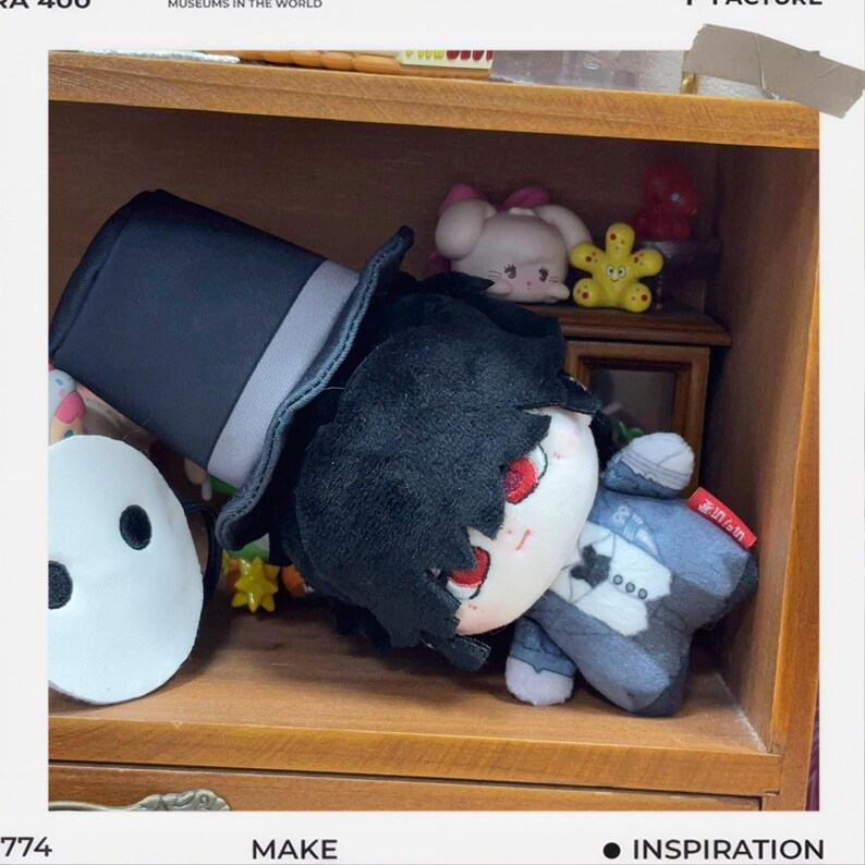 Red Ripper Doll Identity V 10cm Ripper Jack Cotton Doll, Detachable Mask With Hat, Fan ...