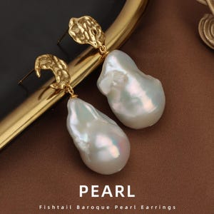 Factory original design colorful fishtail bus natural freshwater pearl earrings S925 whole body sterling silver earrings wholesale