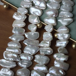 Medium hole dikke pipa barok natuurlijke zoetwaterparel speciaal gevormde losse kraal sterk licht handgemaakt DIY sieraden materiaal