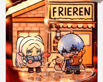 Frieren: Beyond Journey's End Himmel & Frieren Soporte acrílico, decoración de escritorio de 6,5 cm