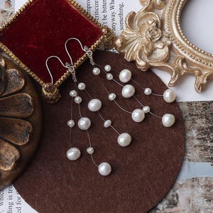Natural freshwater pearl earrings S925 sterling silver earrings women&#39;s ins simple retro earrings manufacturer spot wholesale