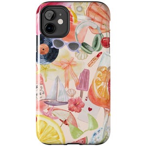 Beach Vacation Collage Phone Case: Durable, Protective Summer Cover