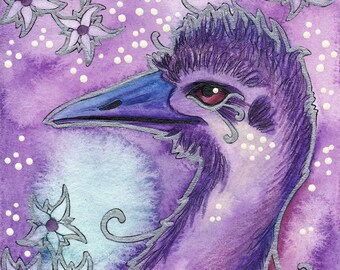 Violet Series - Emu Magic - Original Art