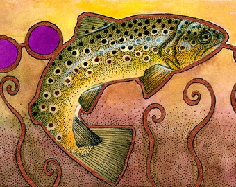 Gillaroo Trout - Original Art