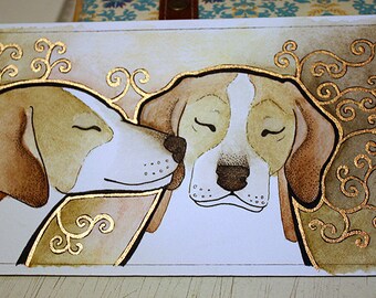 Minis - Bronze Foxhounds - Original Art