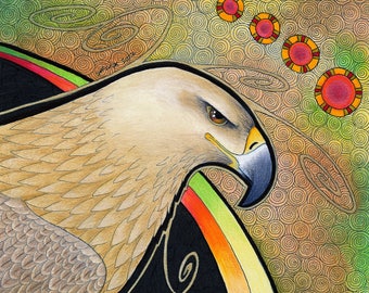 Tawny Eagle as Totem - Original Art