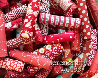 REDS - Bit by Bit Stash Builder Bundles, 20, 30 or 40 pc Color Bundle Different Fabrics You Choose Quantity, Sweet Sixteenths™, 9” x 10/11”