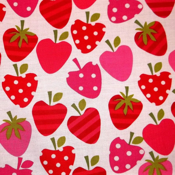 ROBERT KAUFMAN "strawberry" by ann kelle / metro market quilt fabric BTHY LAST1s