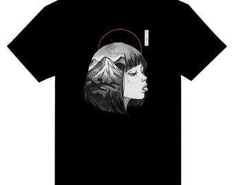 マンガガールアートTシャツ｜アニメジャパンTシャツ｜かわいいイラストシャツ｜日本のポップカルチャー