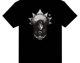 Astro Gothic Girl 2 Heavyweight Unisex Crewneck T-shirt