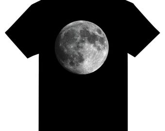 Moon T-Shirt | Lunar Planet Space Tee | Astronomy Art Shirt | Moon Lover Gift for Him Her