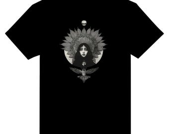 Astro Gothic Girl 3 Heavyweight Unisex Crewneck T-shirt