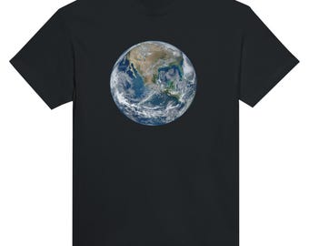 Planet Earth T-Shirt | Space Graphic Tee | Globe World Shirt | Cosmic Universe Top