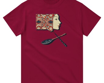 Dreamlike Face Surreal Art 1 Heavyweight Unisex Crewneck T-shirt