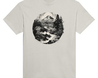 Hokusai Japan Fuji Nature 1 Heavyweight Unisex Crewneck T-shirt