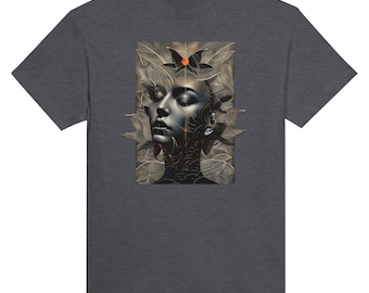 Aura Flower Art 2 Heavyweight Unisex Crewneck T-shirt