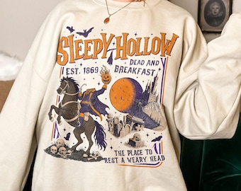 Sleepy Hollow Halloween Sweatshirt, Headless Horseman Tee, Spooky Season Apparel, Dark Academia Halloween TShirt