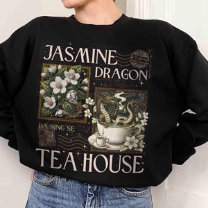 Jasmine Dragon Tea Shop Sweatshirt, Uncle Iroh Shirt Gift, Anime Lover&#39;s Gift, Uncle Iroh Tea Shop Inspired, Avatar TShirt